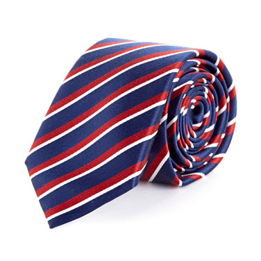 New Haven Luxury Silk Slim Stripe Tie